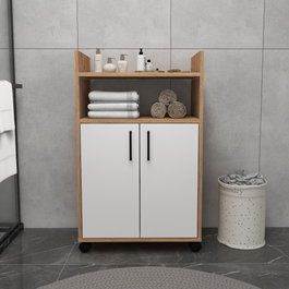 Hanah Home Tiraks Armario Multiusos Pino Atlántico y Blanco